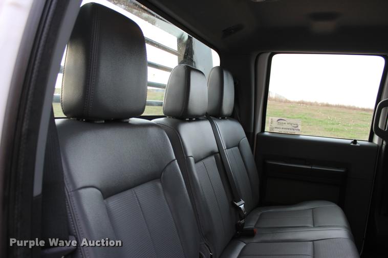 image for item L4956 2014 Ford F350 Super Duty CrewCab flatbed pickup truck