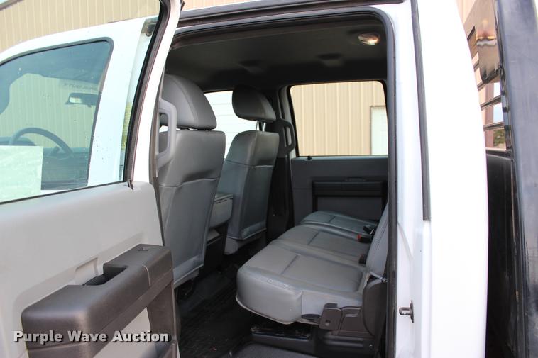 image for item L4956 2014 Ford F350 Super Duty CrewCab flatbed pickup truck