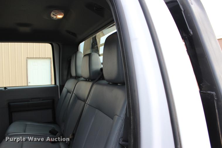 image for item L4956 2014 Ford F350 Super Duty CrewCab flatbed pickup truck