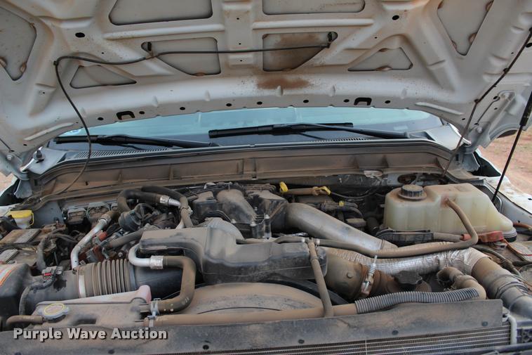 image for item L4956 2014 Ford F350 Super Duty CrewCab flatbed pickup truck