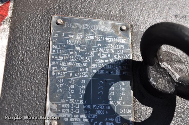 image for item L5181 Ingersoll Rand 7100E15-V air compressor