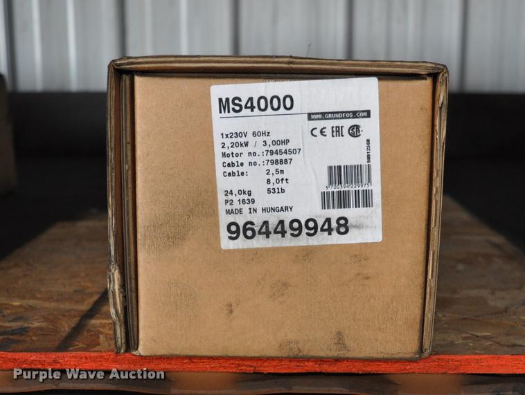 image for item L5226 3HP Grunfos MS4000 submersible electric motor