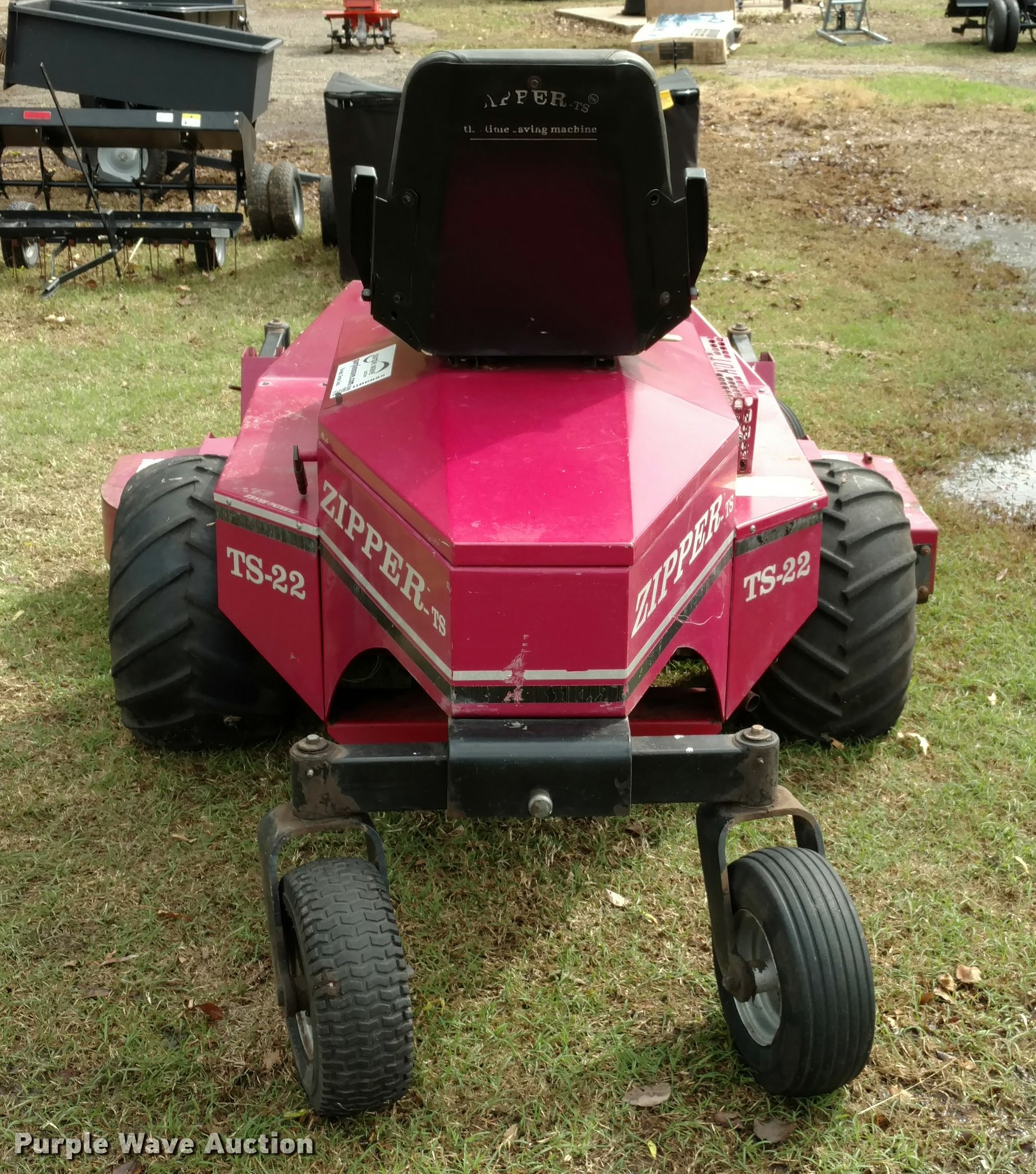 Zipper TS22 ZTR lawn mower in Blackwell, KS Item DB0888 sold Purple