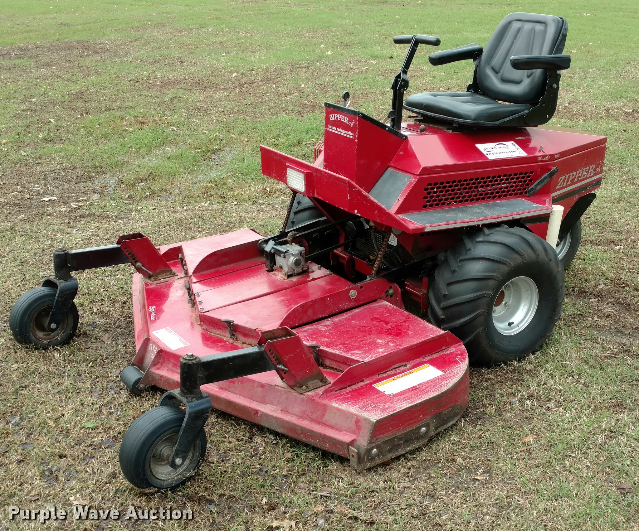 Zipper TS25 ZTR lawn mower in Blackwell, KS Item DB0889 sold Purple