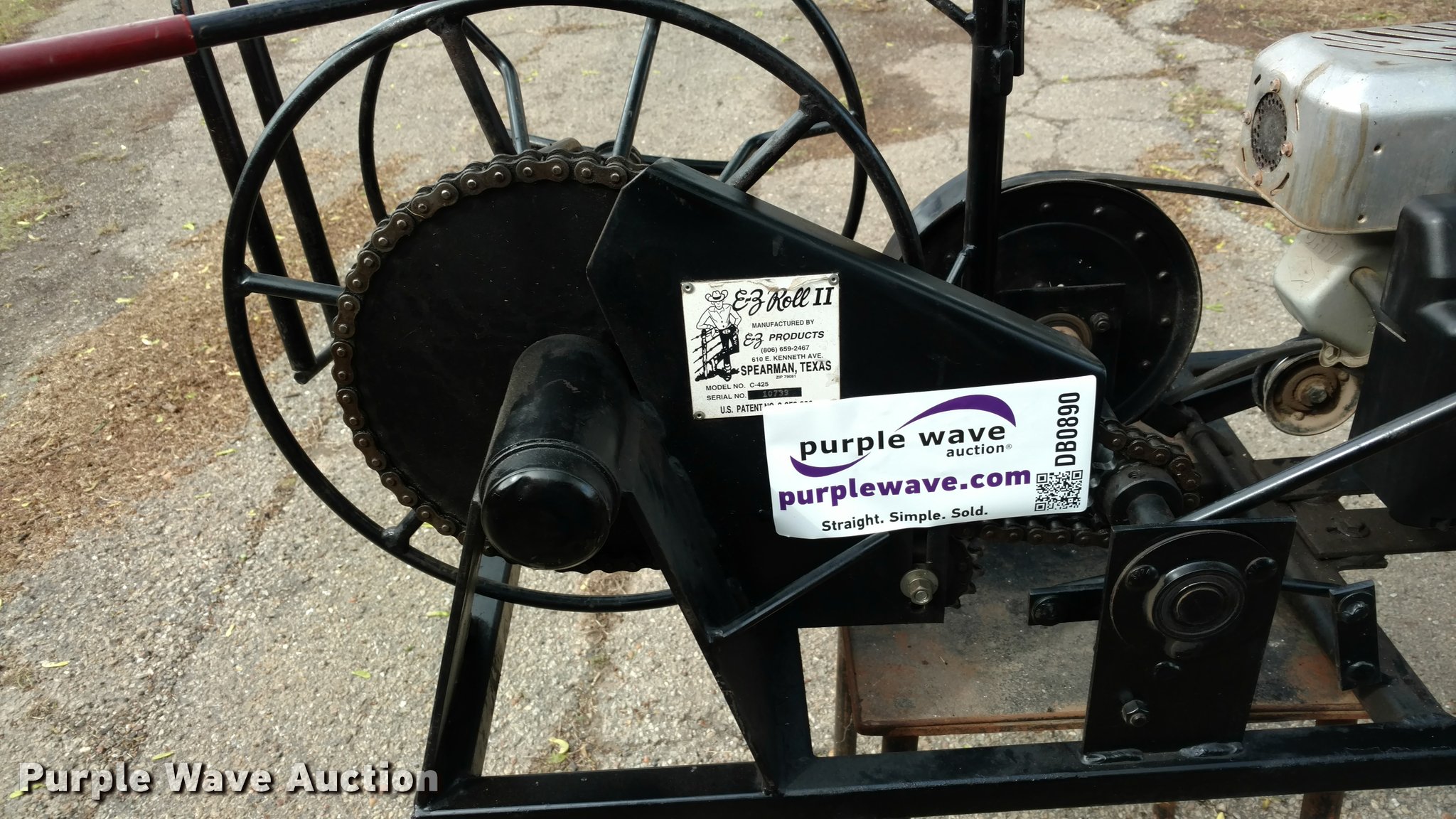 EzRoll II C425 wire roller in Blackwell, KS Item DB0890 sold Purple Wave