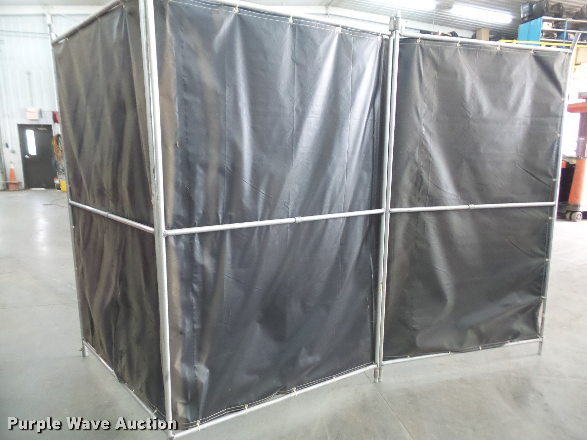 (3) shop divider curtains in Lawrence, KS Item DC9191 sold Purple Wave