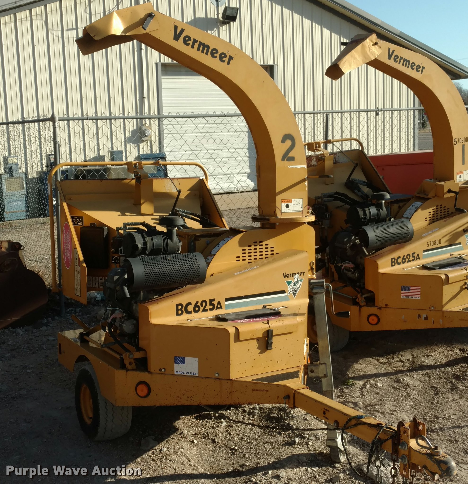 2005 Vermeer BC625A wood chipper in Augusta, KS Item DI9755 sold Purple Wave