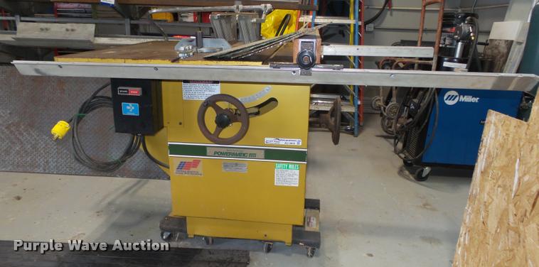 image for item AU9600 Powermatic 68 table saw