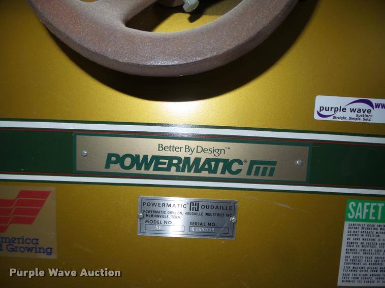 image for item AU9600 Powermatic 68 table saw