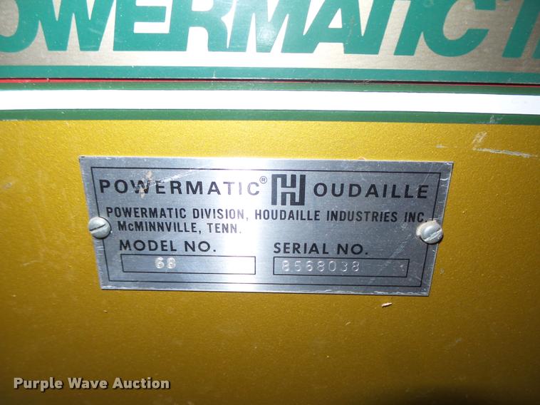 image for item AU9600 Powermatic 68 table saw