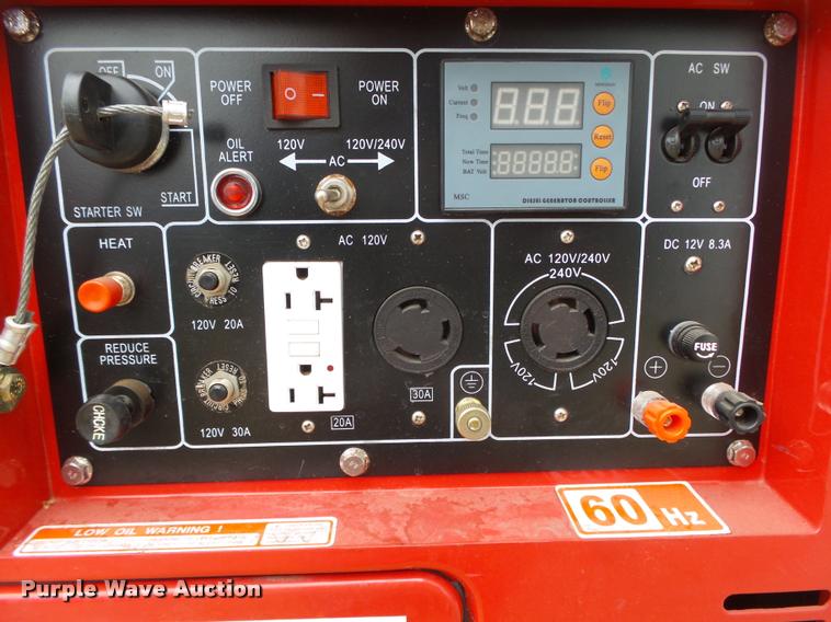 image for item AU9601 HD Power Inc. HDI 7000BD generator