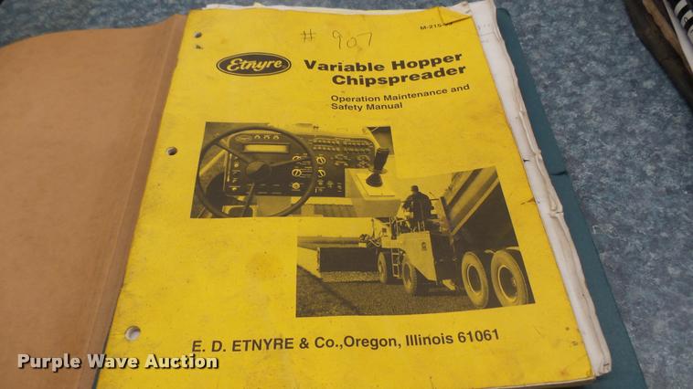 image for item DA0458 Etnyre Quad chip spreader