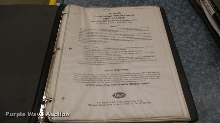 image for item DA0458 Etnyre Quad chip spreader