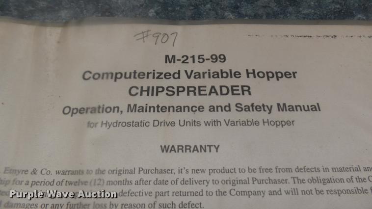 image for item DA0458 Etnyre Quad chip spreader