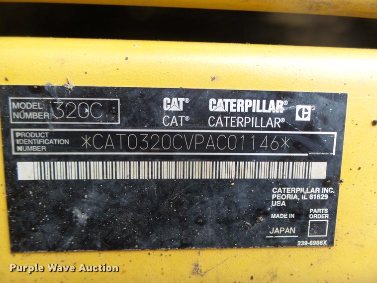 image for item DA0550 2006 Caterpillar 320C LU excavator