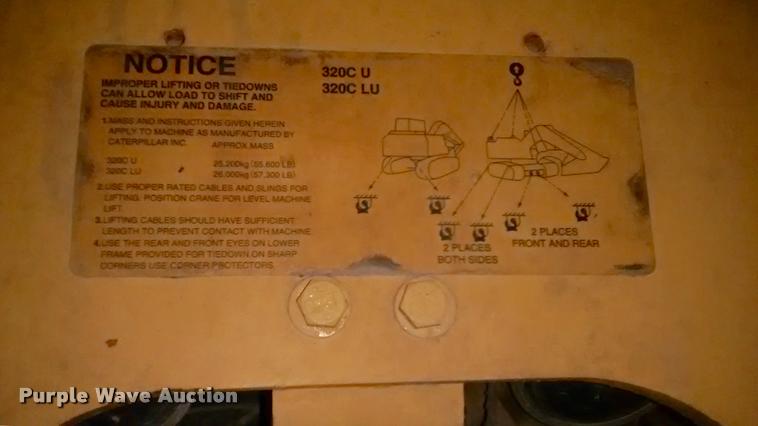 image for item DA0550 2006 Caterpillar 320C LU excavator