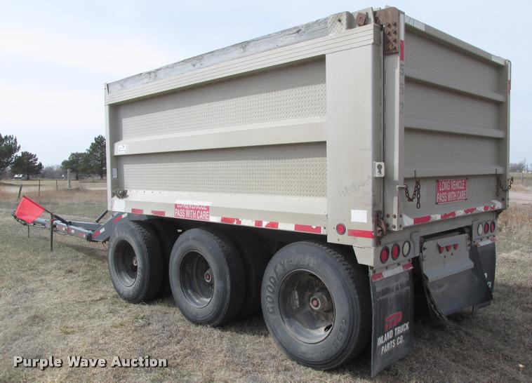 image for item DA0596 1994 Cornhusker end dump pup trailer