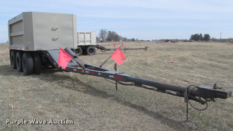image for item DA0596 1994 Cornhusker end dump pup trailer