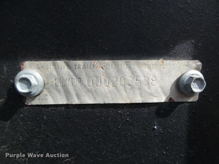 image for item DA0603 Shop built equipment trailer