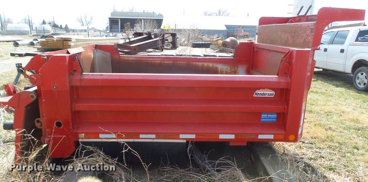 image for item DA0614 Henderson 10XUBX30 steel dump bed