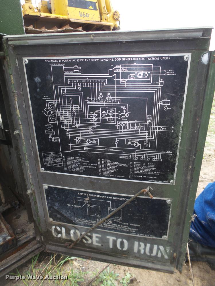 image for item DA0616 1983 Libby Welding Co. MEP005A generator