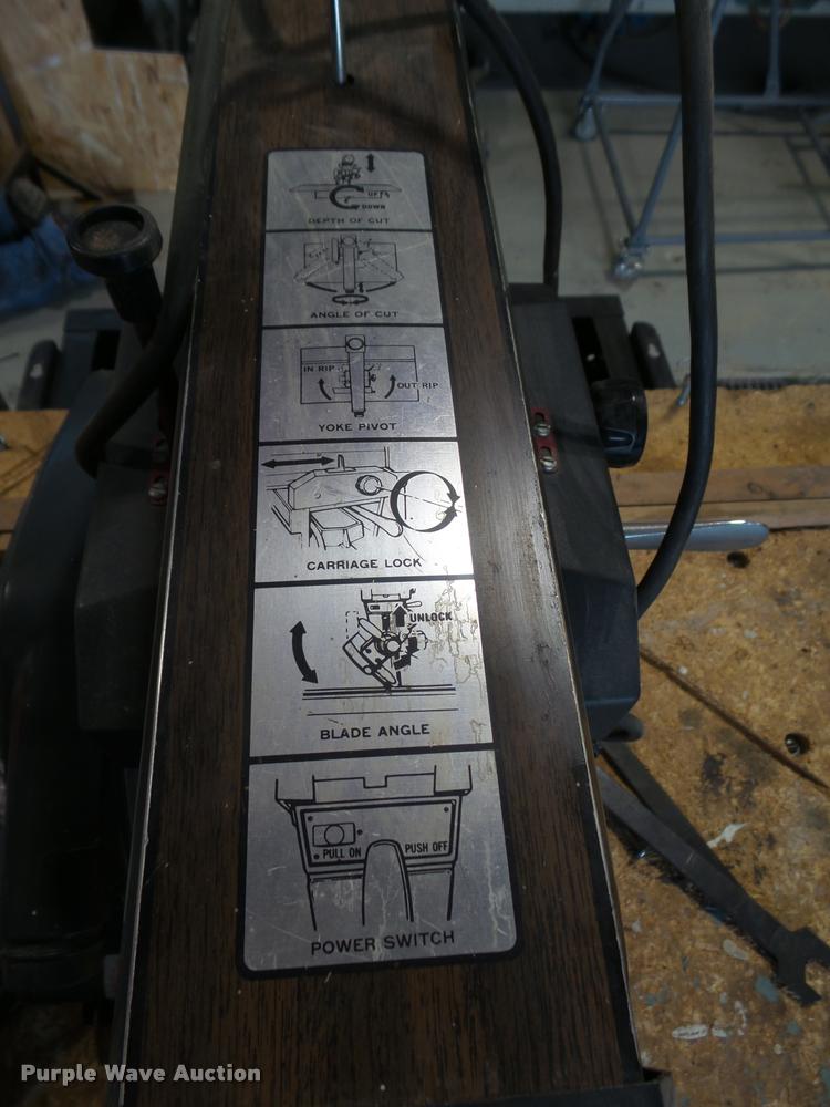 image for item DA0617 Sears Craftsman radial arm saw