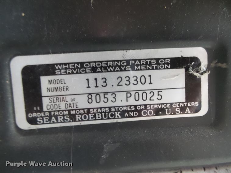 image for item DA0617 Sears Craftsman radial arm saw