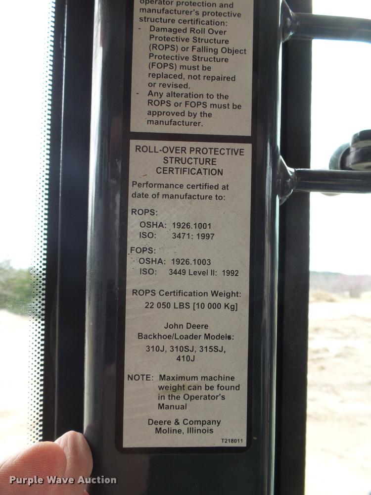 image for item DA2640 2008 John Deere 410J backhoe