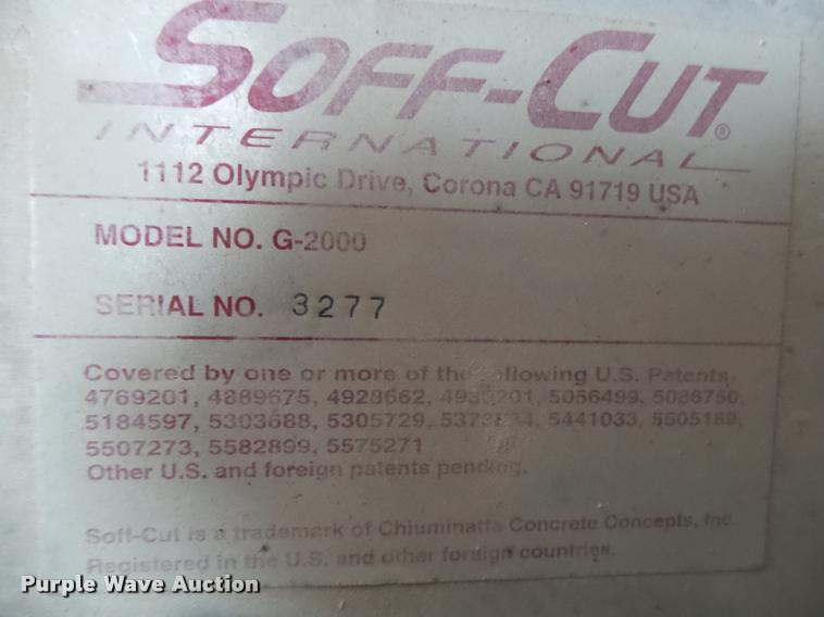 image for item DA2650 Soff Cut G-2000 concrete saw