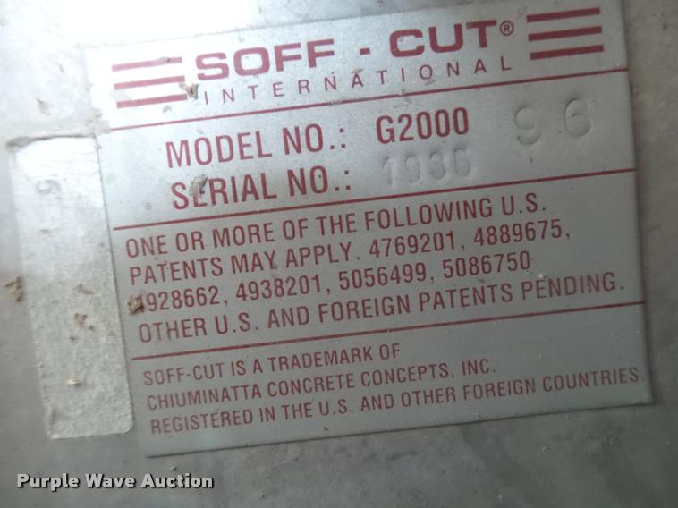 image for item DA2651 Soff Cut G-2000 concrete saw