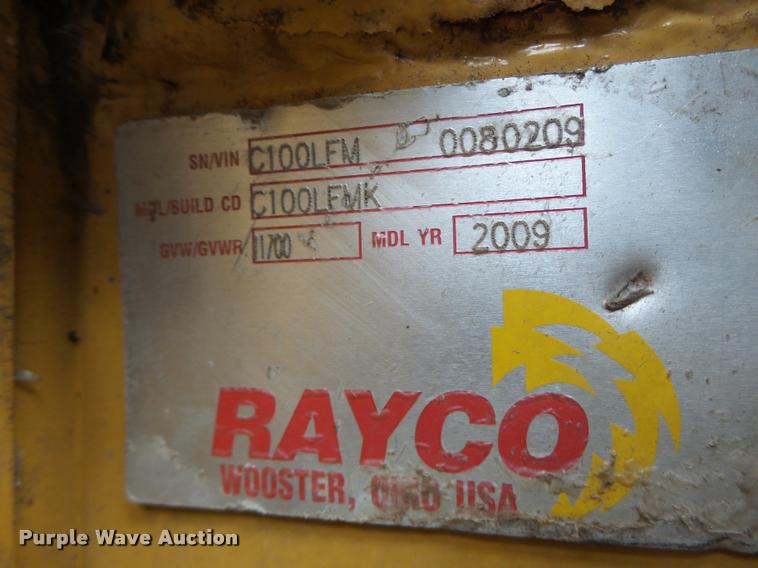 image for item DA3391 2009 Rayco C100LFM skid steer