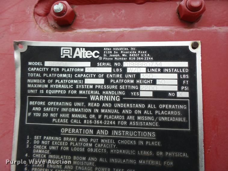 image for item DA3395 1998 Ford F800 bucket truck