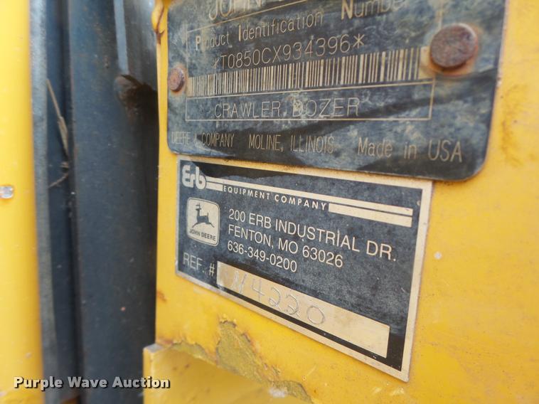 image for item DA3409 2004 John Deere 850C Series II dozer