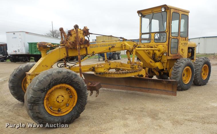 image for item DA8000 1968 Allis Chalmers M100B rigid frame motor grader