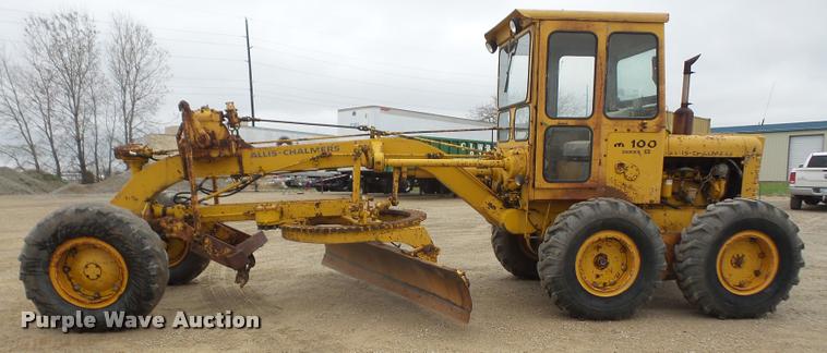 image for item DA8000 1968 Allis Chalmers M100B rigid frame motor grader