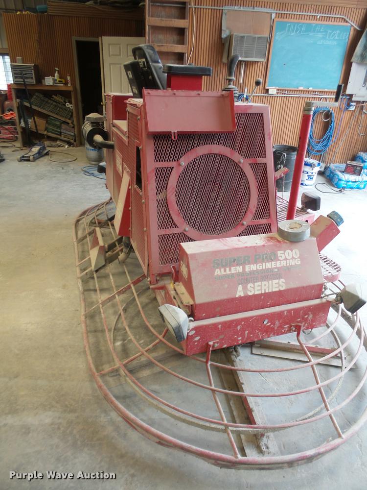 image for item DA8015 Allen Engineering Super Pro 500 ride-on power trowel