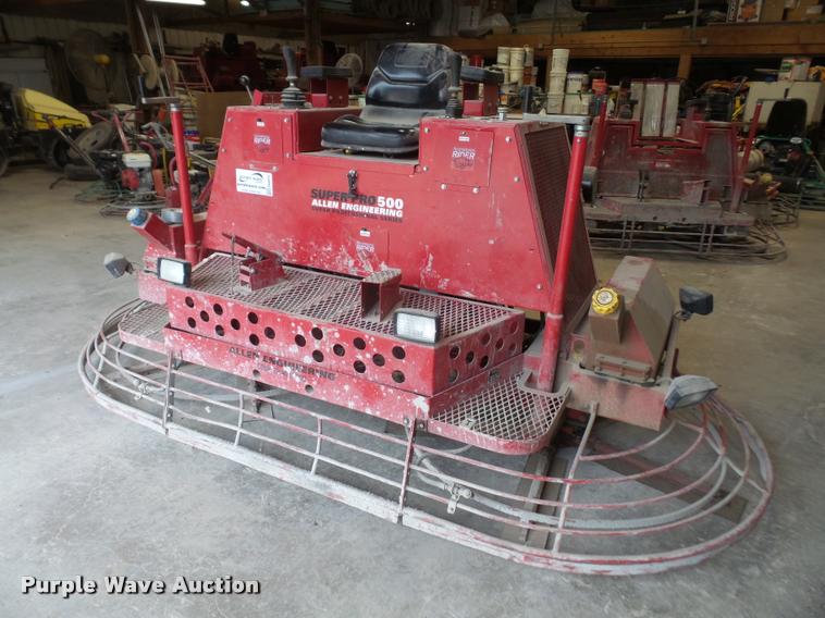 image for item DA8015 Allen Engineering Super Pro 500 ride-on power trowel