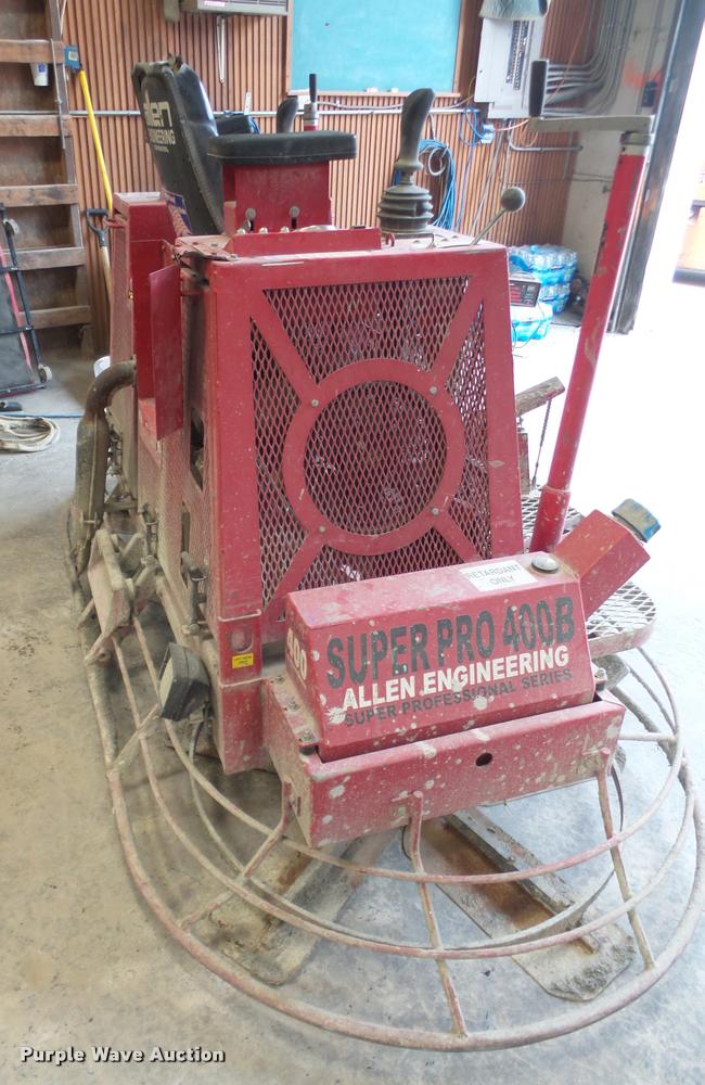 image for item DA8016 Allen Engineering Super Pro 400B ride-on power trowel