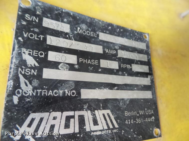 image for item DA8029 1996 Magnum light plant