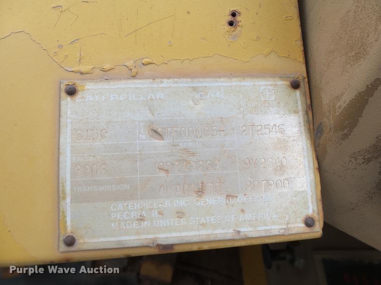 image for item DB0142 1989 Caterpillar 615C elevating scraper