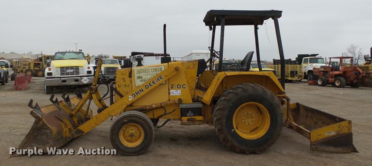 image for item DB0144 1986 John Deere 210C landscape tractor