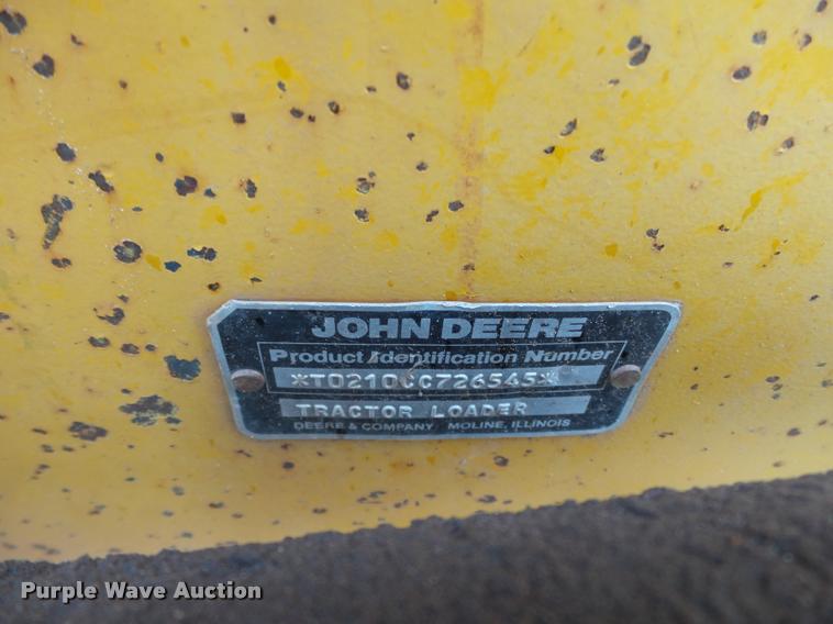 image for item DB0144 1986 John Deere 210C landscape tractor