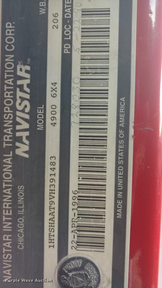 image for item DB0874 1997 International 4900 dump truck