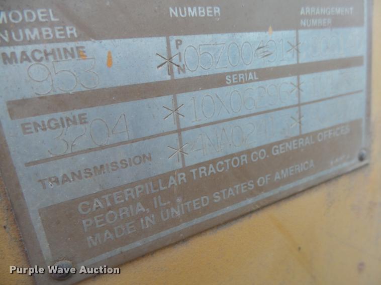 image for item DH9578 1984 Caterpillar 953 LGP track loader