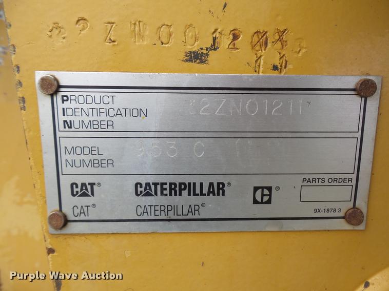 image for item J1519 1997 Caterpillar 953C track loader