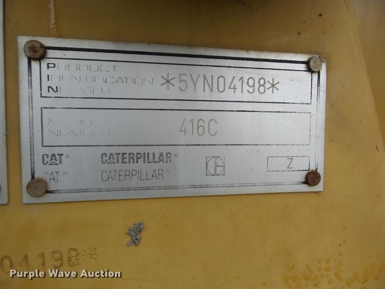 image for item J8651 1998 Caterpillar 416C backhoe