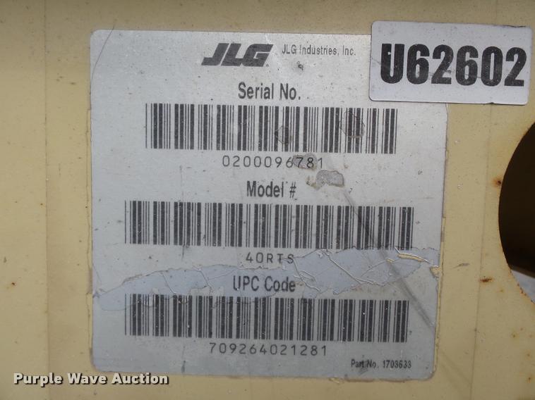 image for item K3305 2001 JLG 40RTS scissor lift