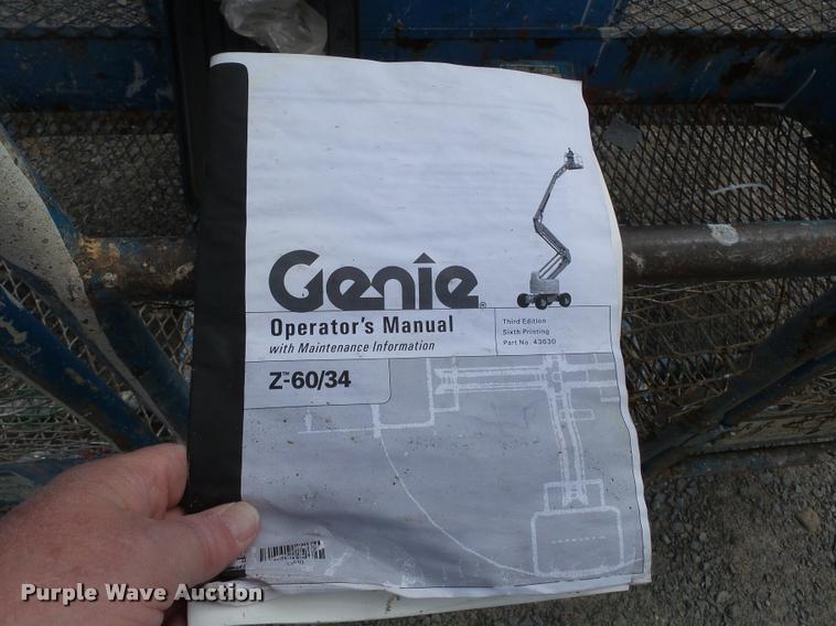 image for item K3306 2000 Genie Z60/34 boom lift