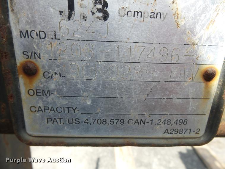 image for item K3307 2004 John Deere 624J wheel loader