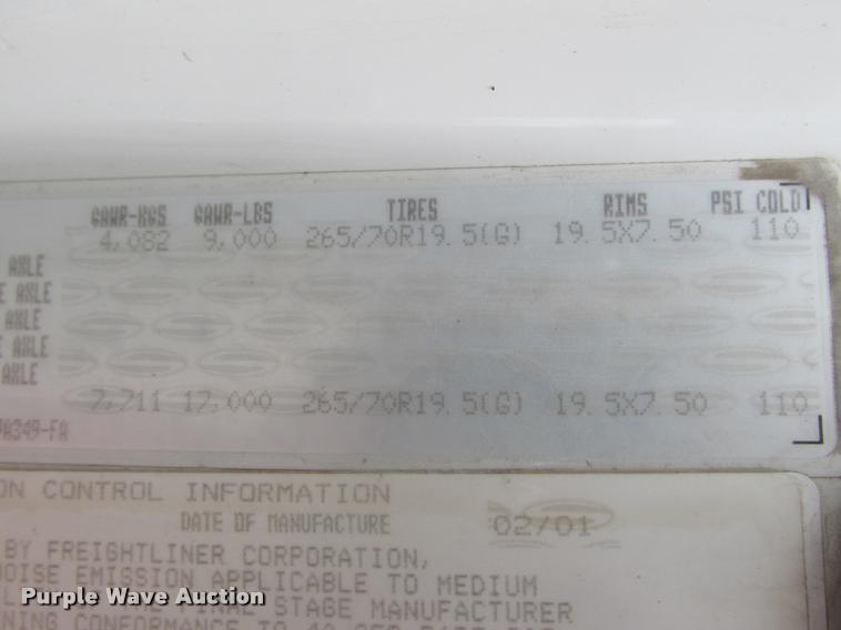 image for item K6160 2001 Sterling M6500 Acterra flatbed truck